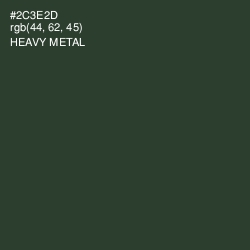 #2C3E2D - Heavy Metal Color Image